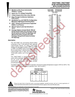 74ACT16827DLRG4 datasheet  